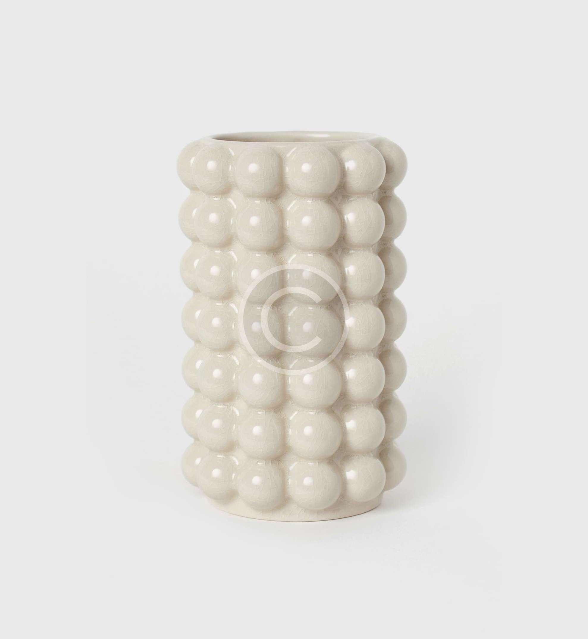 Stylish white vase